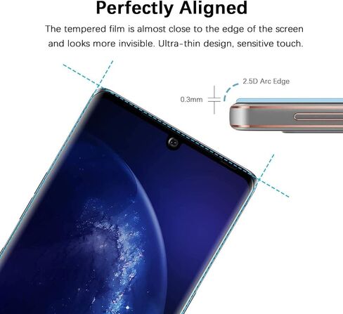 [ 3 Pack for LG Velvet/LG Velvet 5G Screen Protector Tempered Glass, HD Clear Scratch Resistant Bubble Free Anti-Fingerprints 9H Hardness in Saudi Arabia
