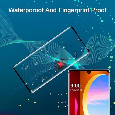 [ 3 Pack for LG Velvet/LG Velvet 5G Screen Protector Tempered Glass, HD Clear Scratch Resistant Bubble Free Anti-Fingerprints 9H Hardness in Saudi Arabia