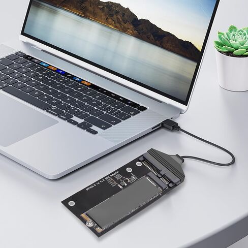 SATA to M.2 Adapter Board, Compatible with B Key NGFF SSDs Only, Fits 2230/2242/2260/2280 Sizes, SATA 7Pin+15Pin Interfaces, with Installation Tools in Kuwait