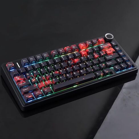 JOMKIZ Maple Leaf PBT Shine Through Keycaps 133 Key for Mechanical Keyboard in Saudi Arabia