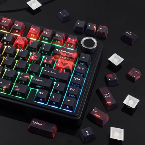 JOMKIZ Maple Leaf PBT Shine Through Keycaps 133 Key for Mechanical Keyboard in Saudi Arabia