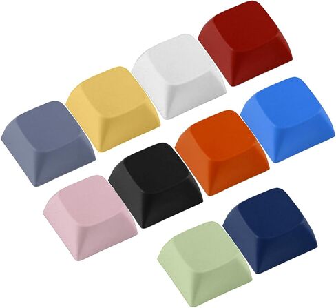 10PCs 1U XDA Profile Keycap Set Multi Color PBT Blank Keycaps Mechanical Keyboard Installation Stylish Keycaps in Kuwait