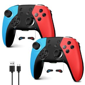 AceGamer 2 Pack Stinto Pro Wireless Controller for Nintendo Switch 2/Switch/Lite/OLED/PC/Steam, Hall Effect Joysticks & Triggers, RGB Grip, Dual Vibration/Wake-Up/Turbo/Macros/4-Way D-Pad in Saudi Arabia