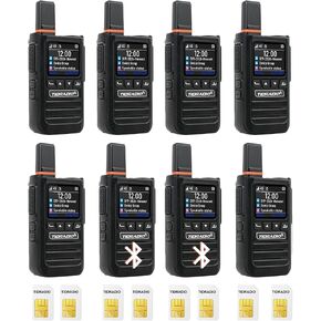 TIDRADIO TD-G19 Rapid Walkie Talkie Long Range 4G LTE PoC Radio, 12430 Miles Nationwide‑Coverage Two‑Way Radio, APP Manage, Bluetooth, Noise Reduction, for Family, Jobsite, Team Work with 2.0 SIM Card in Saudi Arabia