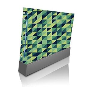 Geometric Colorful Triangles Green Blue Vinyl Decal Sticker Skin by Debbie's Designs for Wii Console in Saudi Arabia