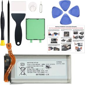 New Upgraded Battery Replacement EB-BF724ABY for Galaxy Z Flip 4 SM-F721B/U/U1/W (Upper Section), Includes Tools & Instruction in Saudi Arabia