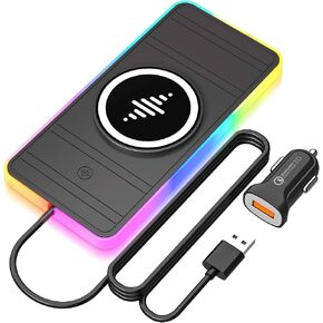 Magnetic Wireless Charger for iPhone 17/16/15/14/13/12 Series, Fast Wireless Charging Pad with Extension Cable, Portable Mag Safe Compatible Charger for Car, Desk & Travel, USB Magnetic Phone Charger in Kuwait