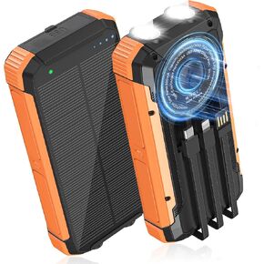 Solar Charger Power Bank 20000mAh, Portable Wireless Charger for iphone in Kuwait