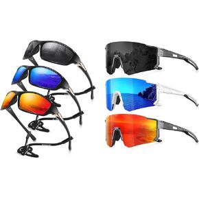Wrap Around+Polarized Sports Sunglasses, Better in Bundle! in Saudi Arabia