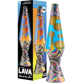 مصباح Lava® الأصلي - 14.5 بوصة أورورا بورياليس - مصباح الحركة السائل الكلاسيكي - الشمع الأرجواني والسائل الأزرق - المنتج رقم 2047 (حصريًا لأمازون) in Kuwait