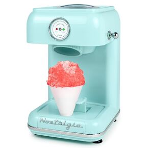 Nostalgia Snow Cone Shaved Ice Machine - Retro Table-Top Slushie Machine - Includes 1 Reusable Plastic Cup - Aqua in Kuwait