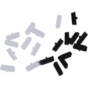30pcs Silicone DP Anti Dust Plug Cover for Laptop - Dustproof USB Stopper for Display Port Computer Accessories(Black) in Kuwait