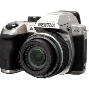 Pentax X-5 silver 16 Digital Camera with 26x Optical Image Stabilized Zoom with 3-Inch LCD (Silver) in Kuwait