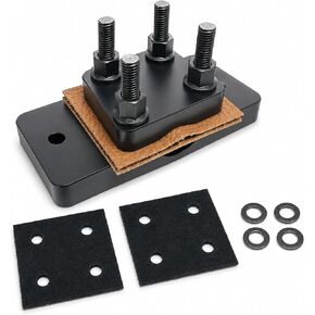 Heavy Duty Barrel Vise Tool, Aluminum Barrel Clamp with Leather Inserts, Non-Marring Bench Vise Clamp, Fits 0.67" to 1.375" Outside Diameter in Saudi Arabia
