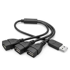 USB Splitter 1 in 3 Out, USB a Splitter Adapter 1ft Male to 3 Female Hub in Saudi Arabia