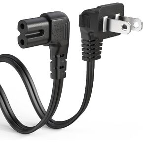 6Ft 2 Prong AC TV Power Cord Compatible with JBL PartyBox Speaker 100/110/310/520/710/720/1000/Club 120 Universal C7 90 Degree Angled Power Cord UL Listed Replacement Cable in Saudi Arabia