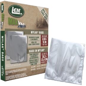 LEM Products MaxVac Pro Mylar Vacuum Sealer Bags, 11" x 13", 50 Count in Saudi Arabia