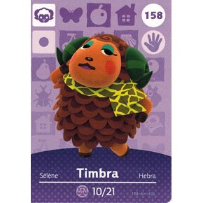Nintendo Animal Crossing Happy Home Designer Amiibo Card Timbra 158/200 USA Version in Kuwait