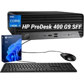 HP ProDesk 400 G9 SFF Business Desktop PC, Intel Core i7-14700, Customized 16GB-64GB RAM, 512GB-2TB PCIe M.2 SSD, Type-C, HDMI, DisplayPort, Wi-Fi, Wired Keyboard and Mouse, Windows 11 Pro, Black in Kuwait