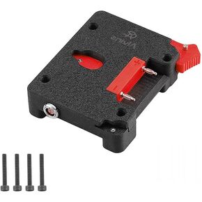 Alvins V-Mount Battery Plate for SmallHD Ultra 5 & Ultra 7 Monitor, Direct Contact Power Mount with 1× D-Tap & 2× 0B 2-Pin Outputs, Lightweight V-Lock Adapter Plate for Camera Rig, Red in Saudi Arabia