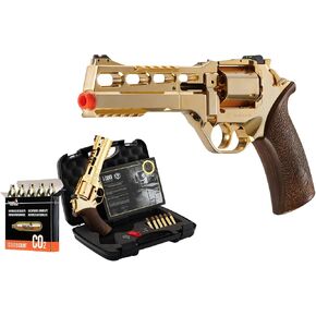 Lancer Tactical CoBranding Bo Manufacturer Chiappa Rhino Revolver 50DS .357 Magnum Style Airsoft Pistol Gold 330 FPS- Limited Edition in Saudi Arabia