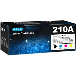 210A Toner Cartridges 4 pack for HP 210A 210X Toner Cartridges, 4301fdw 4201dn 4201dw Toner Cartridge, HP210A HP210X 210 Toner set for Color Laser Jet Pro MFP 4301fdw 4201dn 4201dw 4301fdn 4301fdn in Saudi Arabia
