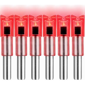 6 PCS Crossbow Lighted Nock with ON/Off Switch for .300/7.62mm Inside Diameter Led Nocks Arrow nocks for Archery Hunting in Saudi Arabia