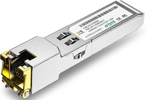 10G SFP+ to RJ-45 Transceiver, 1.25/2.5/5/10G-T Copper SFP+ CAT6a Module, Auto-Negotiation, Up to 30m, for Cisco SFP-10G-T-S, Meraki, TP-Link, Mikrotik, Netgear and More in Saudi Arabia