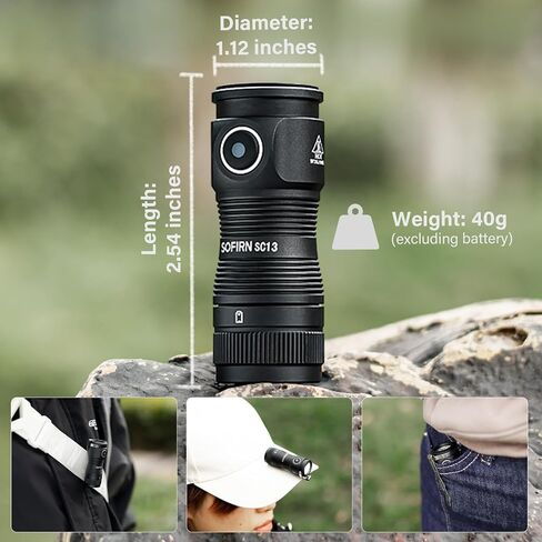 sofirn Q8 Plus Super Bright Flashlight max 16000 Lumens Bundle SC13 1300 LumensSmall Flashlight USB C Rechargeable in Saudi Arabia