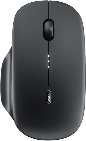 2.4G Wireless Mouse, Silent Click Ergonomic Mouse with Side Support, USB-C Rechargeable, 4 Adjustable DPI (800-2400), Visual Battery Indicator, 10M Range, Lightweight 77g for Laptop/PC/Mac(M1-2.4G) in Kuwait