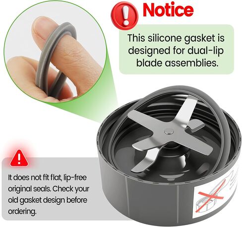 2Pcs Gaskets Replacement Rubber Seal Ring for Nutribullet Blender 600W 900W in Saudi Arabia