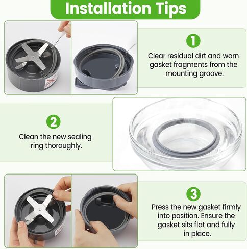 2Pcs Gaskets Replacement Rubber Seal Ring for Nutribullet Blender 600W 900W in Saudi Arabia