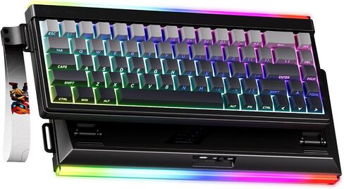 MEETION Vibekey68 Wireless Gaming Keyboard, 68-Key Tri-Mode RGB, Black in Kuwait