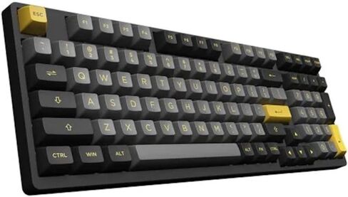 Akko 3098B Hot-swappable Mechanical Keyboard with RGB Backlight, PBT Keycaps, Black&Gold Creamy Gaming Keyboard with Number Pad Software for Mac & Win in Saudi Arabia