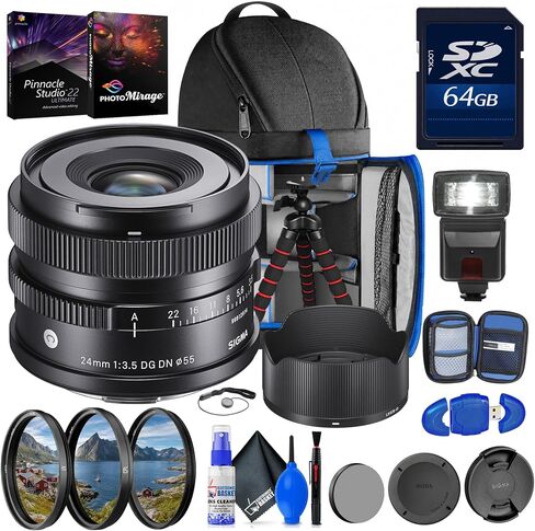 Sigma 24mm f/3.5 DG DN Contemporary Lens for Sony E Complete Bundle in Saudi Arabia