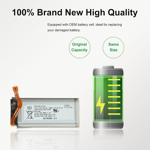 New Upgraded Battery Replacement EB-BF724ABY for Galaxy Z Flip 4 SM-F721B/U/U1/W (Upper Section), Includes Tools & Instruction in Saudi Arabia