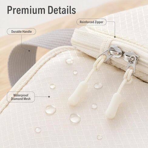 8 Set Packing Cubes for Travel with Shoe & Dirty Clothes Bag, White Luggage Organizers Carry-On, Cruise Must-Haves Packing List, Airplane Vacation Essentials in Saudi Arabia