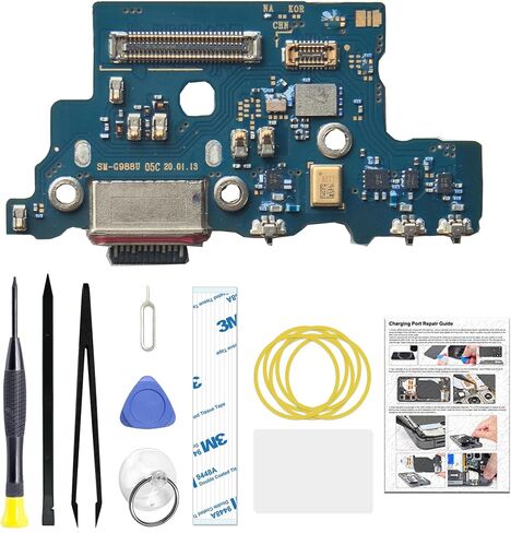 for Galaxy S20 Ultra 5G Charging Port Replacement US Version, USB-C Dock Board for Models SM-G988U SM-G988U1 SM-G988W, with Toolkit & Instruction in Saudi Arabia