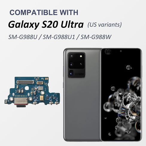 for Galaxy S20 Ultra 5G Charging Port Replacement US Version, USB-C Dock Board for Models SM-G988U SM-G988U1 SM-G988W, with Toolkit & Instruction in Saudi Arabia