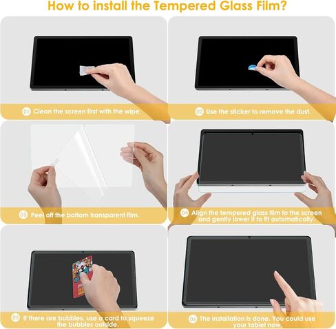 واقي شاشة مكون من قطعتين متوافق مع Lenovo Idea Tab Pro 12.7 بوصة 2025،1 واقي شاشة بملمس الورق + 1 واقي شاشة مقوى، [سهل التركيب] [خالٍ من الفقاعات] in Kuwait