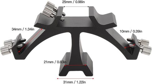 Chrees Triple Finder Scope Mount Bracket, Astronomical Telescope Finder Fixed Slots Rack Triple, Finderscope Mounting for Astronomical Enthusiasts Telescope Accessories (Only 1 Bracket) in Kuwait