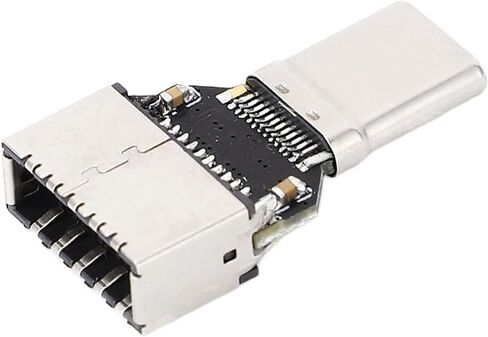 USB 3.0 Type C Adapter, 20Gbps Type C Male to E Female Adapter Compact Reliable for Computer Host Case in Saudi Arabia