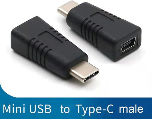 Universal Adapter Mini USB Female to Type C Male Converter for Tablet Smartphone Support Charging Data Transfer Adapter Adapter for Smartphone Tablet Universal Anti Corrosion in Kuwait