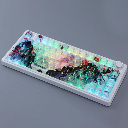 JOMKIZ Custom Keycaps, Cherry Profile PBT Ink Painting Side-Printed 130-Key in Saudi Arabia