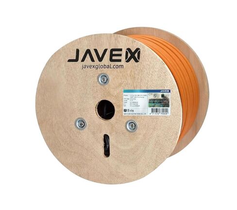 JAVEX CAT 6A Ethernet Cable 500ft Shielded FTP [UL Listed] CMR Riser, for PoE++, 23AWG Solid Bare Copper, 750MHz, Shielded Cat6a Cable, Blue in Saudi Arabia