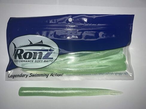 RONZ Lures Replacement Tails 8" 6ct (8BTOM) (Olive Metallic) in Saudi Arabia