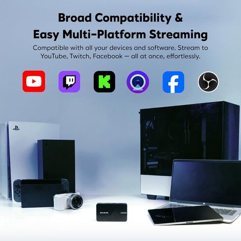 بطاقة التقاط العبور AVerMedia 4K + حزمة كاميرا ويب بدقة 1080 بكسل in Kuwait