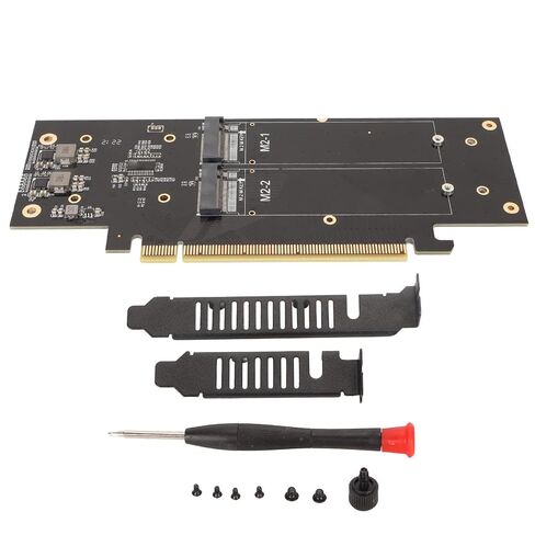 4 Port NVMe M.2 to PCIe x16 Adapter Card, Quad 2280 SSD Expansion Card, Full Speed Data Storage for Data Collection, Video Editing in Saudi Arabia