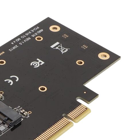4 Port NVMe M.2 to PCIe x16 Adapter Card, Quad 2280 SSD Expansion Card, Full Speed Data Storage for Data Collection, Video Editing in Saudi Arabia