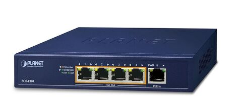 Planet 1-P 60W Ultra PoE to 4-P 802.3af/at Gigabit PoE Extende, POE-E304 (802.3af/at Gigabit PoE Extende r) in Saudi Arabia